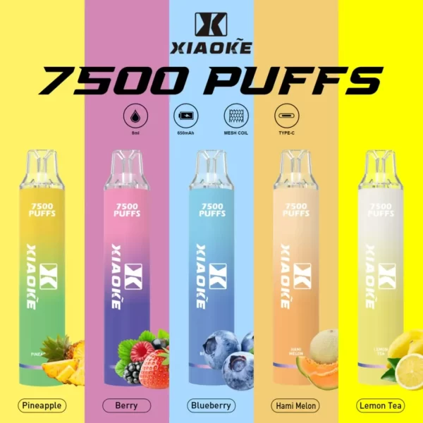 【XIAOKE 梟客】7500口可充電式電子煙｜穩定續航，日常使用好選擇：圖片 8